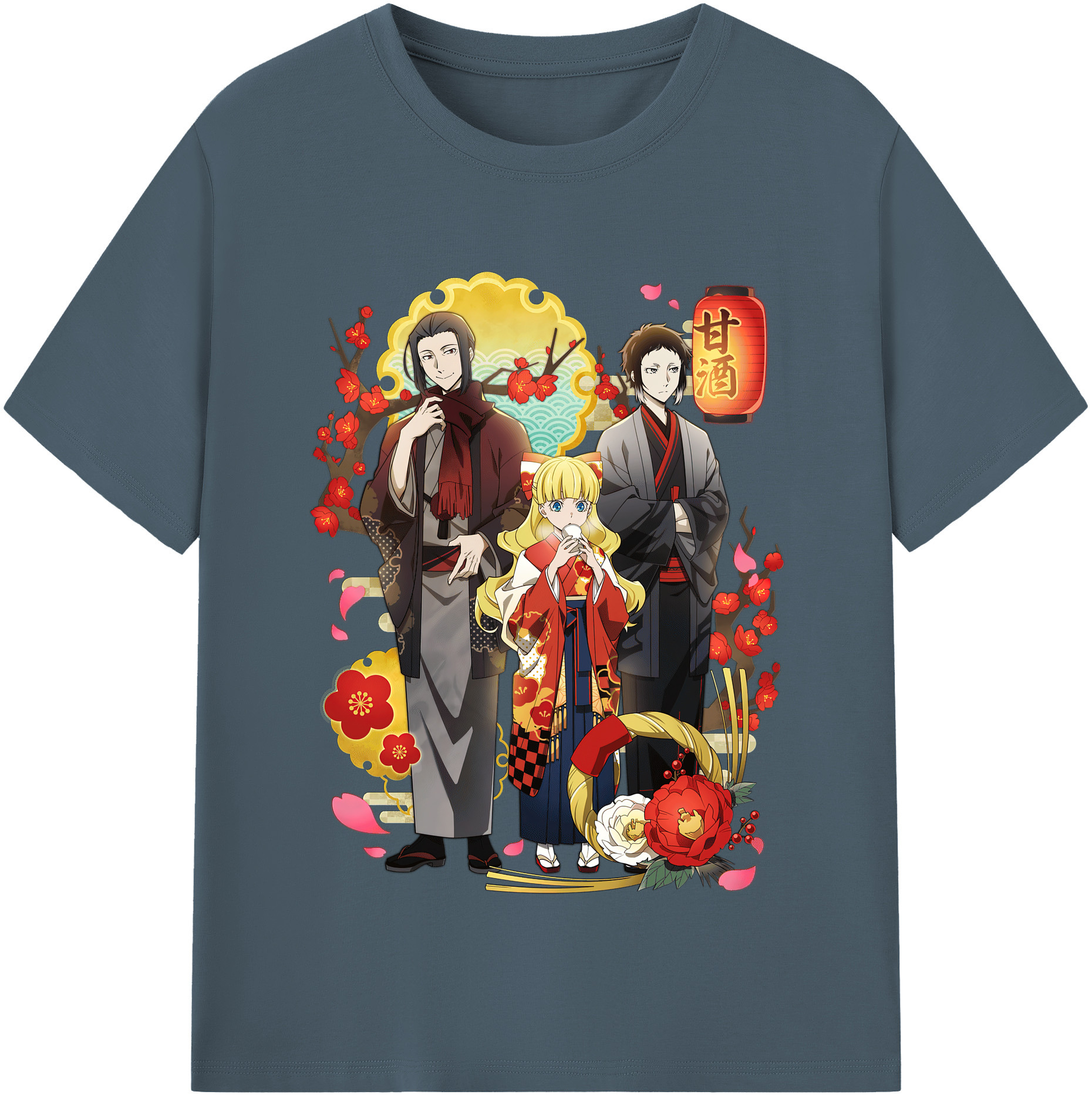 （画像用） 文豪ストレイドッグス Bungo Stray Dogs 綿100％半袖Tシャツ（フロントプリント）